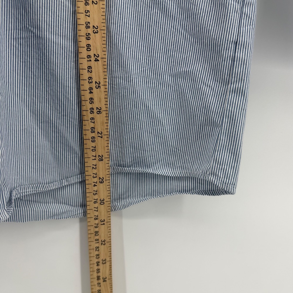 Ariat Pro Series Shirt Mens Small Blue White Pinstripe Long Sleeve Button Down - Picture 9 of 9
